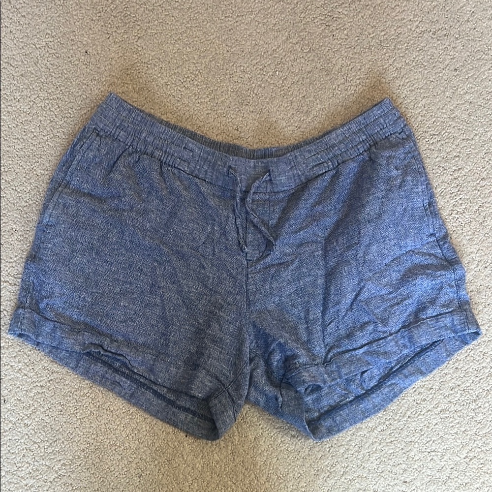 Women's Blue Casual Shorts
